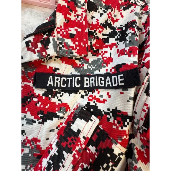 Mens Santa Digi Camo Custom Made Suit Jacket Pants Hat Suspenders - Picture 12 of 16